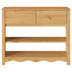 Tavolo consolle Drammen Rovere 89,5 x 37 x 73 cm Pino massello