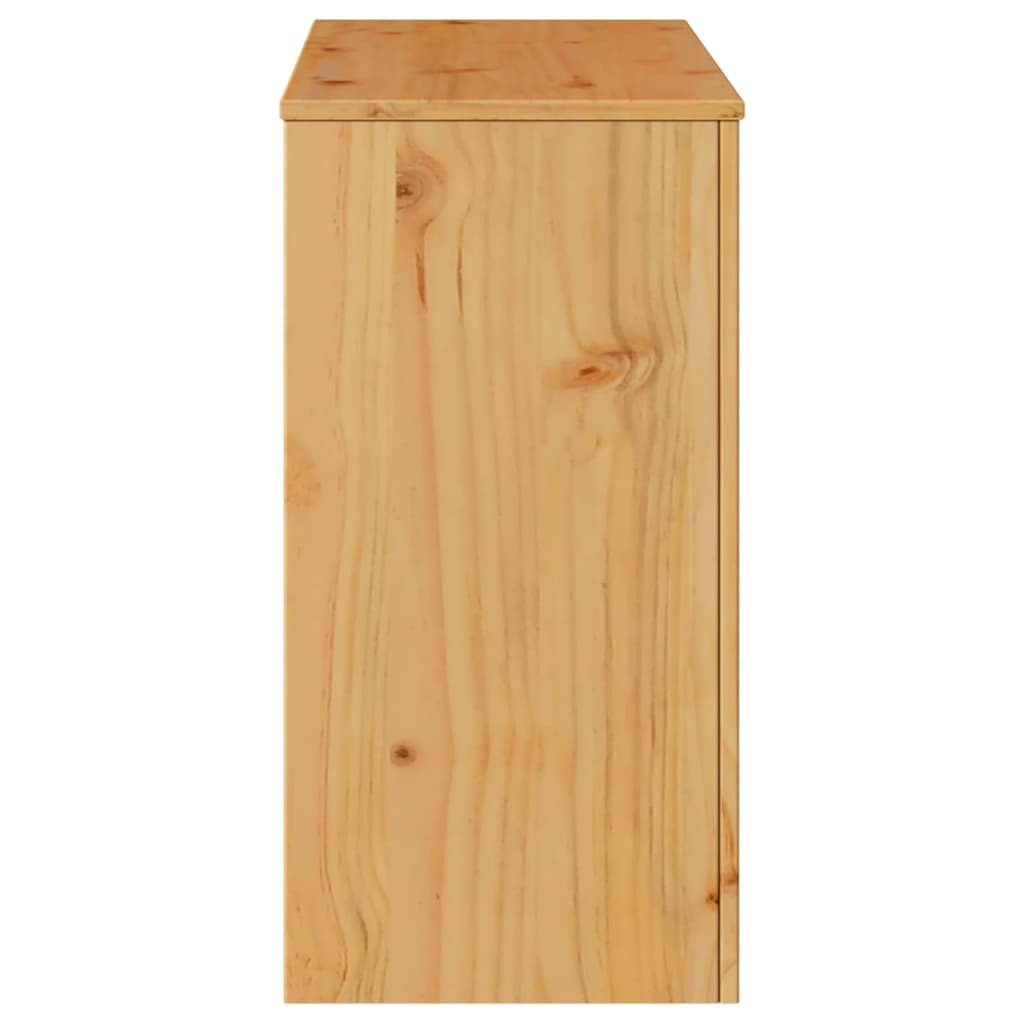 Tavolo consolle Drammen Rovere 89,5 x 37 x 73 cm Pino massello