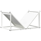Rastrelliera per Legna da Ardere Bianca 70x43x34,5 cm