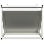 Rastrelliera per Legna da Ardere Bianca 70x43x34,5 cm