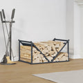 Rastrelliera per Legna da Ardere Antracite 70x43x34,5 cm