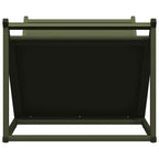 Rastrelliera per Legna da Ardere Verde Oliva 70x43x34,5 cm