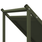 Rastrelliera per Legna da Ardere Verde Oliva 70x43x34,5 cm