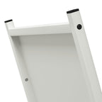Rastrelliera per Legna da Ardere Bianca 69,5x35x81 cm