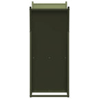 Rastrelliera per Legna da Ardere Verde Oliva 69,5x35x81 cm