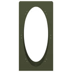 Rastrelliera per Legna da Ardere Verde Oliva 50x23x100 cm