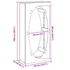 Rastrelliera per Legna da Ardere 50x23x100 cm in Acciaio Inox