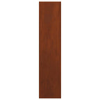 Rastrelliera per Legna da Ardere 50x23x100 cm in Acciaio Corten