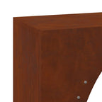 Rastrelliera per Legna da Ardere 50x23x100 cm in Acciaio Corten