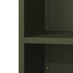 Rastrelliera per Legna da Ardere Verde Oliva 40x30x80 cm