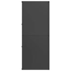 Rastrelliera per Legna da Ardere Nera 40x30x75 cm