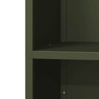 Rastrelliera per Legna da Ardere Verde Oliva 40x30x75 cm