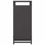 Rastrelliera per Legna da Ardere Nera 44x28x65 cm