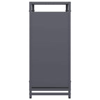 Rastrelliera per Legna da Ardere Antracite 44x28x65 cm