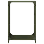Rastrelliera per Legna da Ardere Verde Oliva 44x28x65 cm