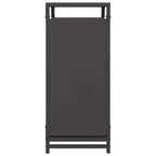 Rastrelliera per Legna da Ardere Nera 60x28x65 cm