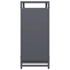 Rastrelliera per Legna da Ardere Antracite 60x28x65 cm