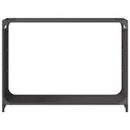 Rastrelliera per Legna da Ardere Nera 90x28x65 cm