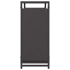 Rastrelliera per Legna da Ardere Nera 90x28x65 cm