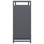 Rastrelliera per Legna da Ardere Antracite 90x28x65 cm