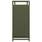 Rastrelliera per Legna da Ardere Verde Oliva 90x28x65 cm