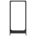 Rastrelliera per Legna da Ardere Nera 44x28x90 cm