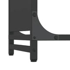 Rastrelliera per Legna da Ardere Nera 44x28x90 cm