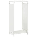 Rastrelliera per Legna da Ardere Bianca 44x28x90 cm