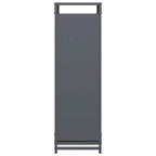 Rastrelliera per Legna da Ardere Antracite 44x28x90 cm