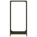 Rastrelliera per Legna da Ardere Verde Oliva 44x28x90 cm