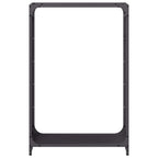 Rastrelliera per Legna da Ardere Nera 60x28x90 cm