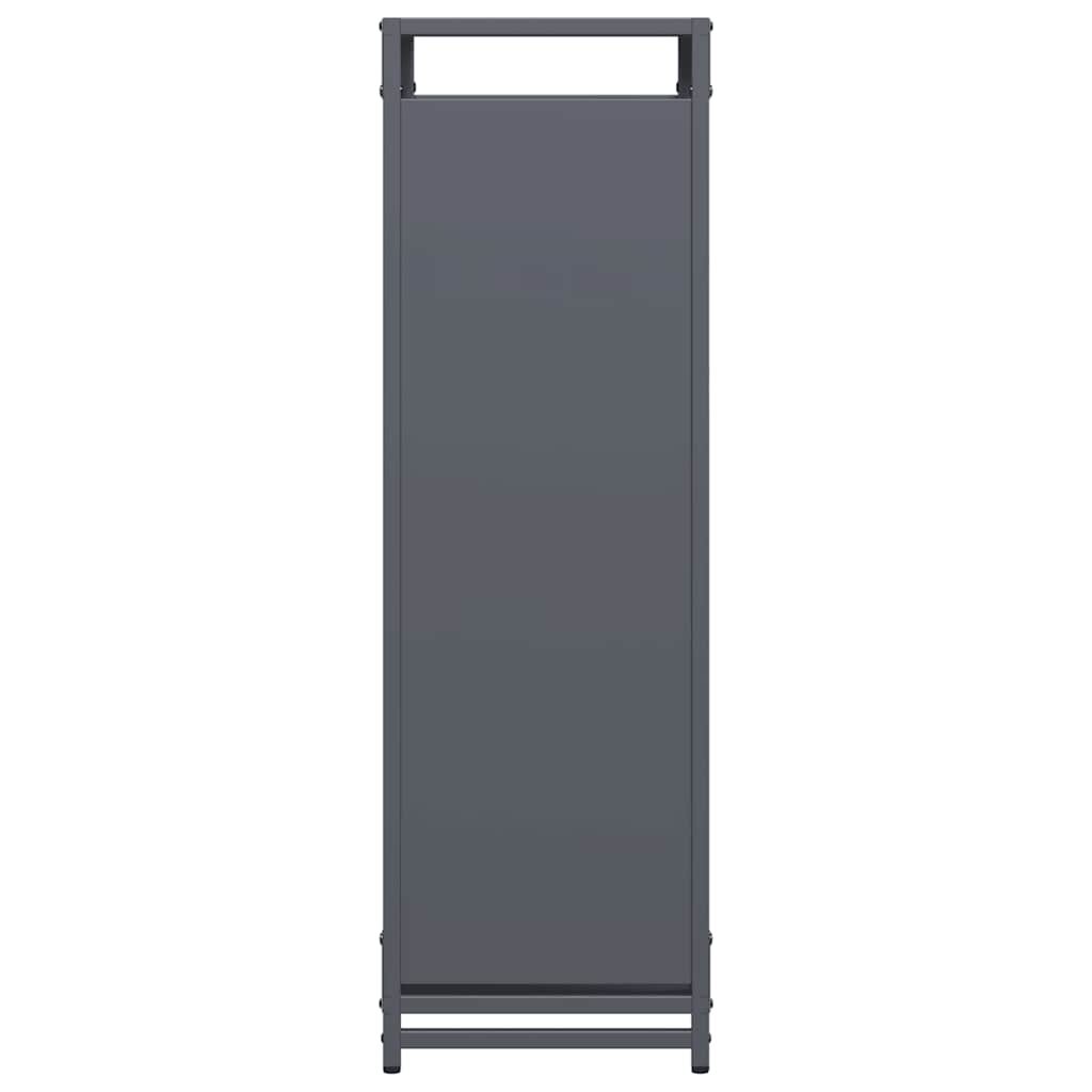Rastrelliera per Legna da Ardere Antracite 60x28x90 cm