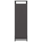 Rastrelliera per Legna da Ardere Nera 90x28x90 cm