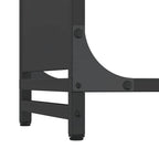 Rastrelliera per Legna da Ardere Nera 90x28x90 cm