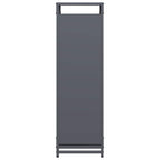 Rastrelliera per Legna da Ardere Antracite 90x28x90 cm