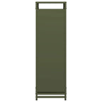 Rastrelliera per Legna da Ardere Verde Oliva 90x28x90 cm