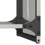 Rastrelliera per Legna da Ardere 40x30x80 cm in Acciaio Inox