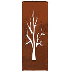 Rastrelliera per Legna da Ardere 40x30x80 cm in Acciaio Corten