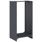 Rastrelliera per Legna da Ardere Antracite 40x30x80 cm
