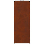 Rastrelliera per Legna da Ardere 40x30x80 cm in Acciaio Corten