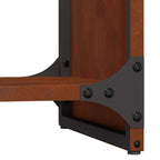 Rastrelliera per Legna da Ardere 40x30x80 cm in Acciaio Corten