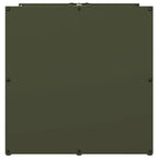 Rastrelliera per Legna da Ardere Verde Oliva 40x40x40 cm