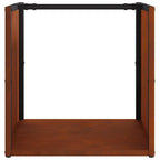 Rastrelliera per Legna da Ardere 40x40x40 cm in Acciaio Corten