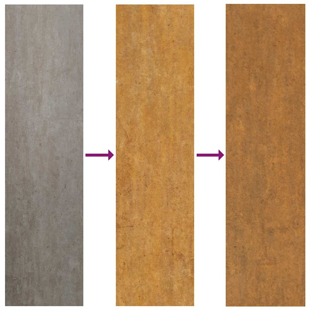 Rastrelliera per Legna da Ardere 40x40x40 cm in Acciaio Corten