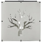 Rastrelliera per Legna da Ardere 40x40x40 cm in Acciaio Inox