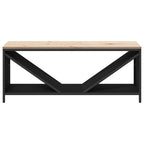 Rastrelliera per Legna da Ardere con Piano Nera 100x40x60 cm