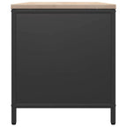 Rastrelliera per Legna da Ardere con Piano Nera 100x40x60 cm