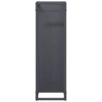 Rastrelliera per Legna da Ardere Antracite 25x25x80 cm