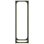 Rastrelliera per Legna da Ardere Verde Oliva 25x25x80 cm