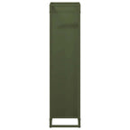 Rastrelliera per Legna da Ardere Verde Oliva 25x25x100 cm